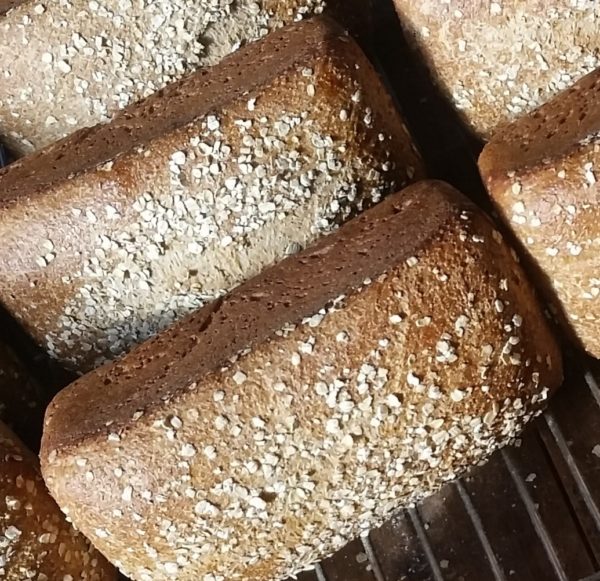 Bread, 100% Whole Wheat with Honey -- The Mad Farmers' Garden