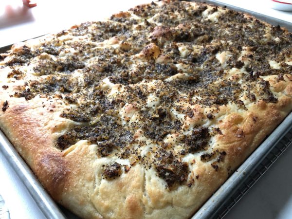 Bread, Onion Pletzel -- One -- Mad Farmers Garden