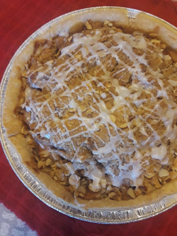Pie - Maple Glazed Apple Streusel - 9" pie - Old Paths Farm