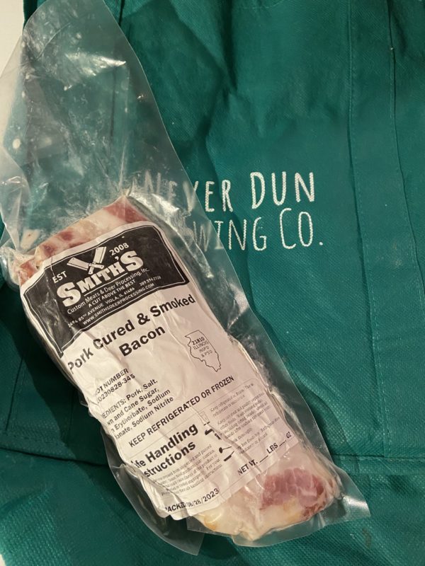 Pork Cured & Smoked Bacon - Approx. 1 lb - Never Dun Growing Co.
